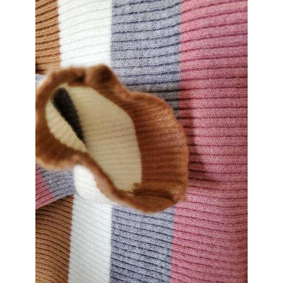 Philosophy Sweater Verticle Stripe Multicolor Knit Long Sleeve Pullover Womens M - Picture 5 of 8
